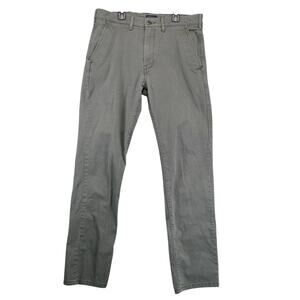 Levi Strauss Co Gray-Olive‎ Chino Pants Men's 33x32 Straight Leg Cotton Stretch